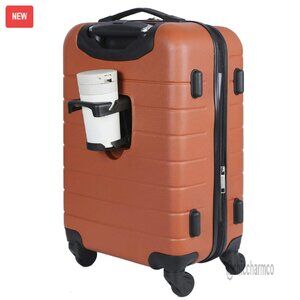 20-Inch Hard Shell Carry-On Luggage With USB Port & Spinner Wheels
